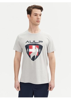 Aulp T-Shirt Roque Szary Regular Fit ze sklepu MODIVO w kategorii T-shirty męskie - zdjęcie 181089795