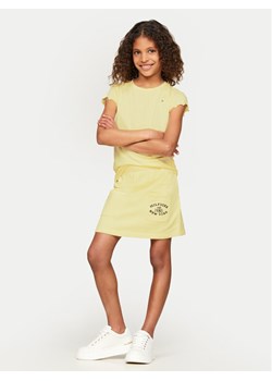 Tommy Hilfiger T-Shirt Essential KG0KG07052 Żółty Regular Fit ze sklepu MODIVO w kategorii Bluzki dziewczęce - zdjęcie 181089847