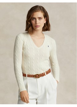 Polo Ralph Lauren Sweter 211910422001 Écru Regular Fit ze sklepu MODIVO w kategorii Swetry damskie - zdjęcie 181089857