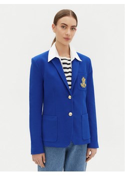 LAUREN RALPH LAUREN Marynarka 200797305019 Niebieski Slim Fit ze sklepu MODIVO w kategorii Marynarki damskie - zdjęcie 181090139