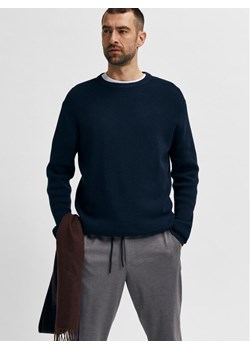 Selected Homme Sweter 16079776 Granatowy Regular Fit ze sklepu MODIVO w kategorii Swetry męskie - zdjęcie 181090145