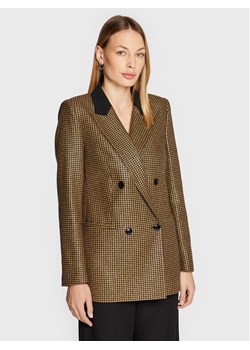 TWINSET Marynarka 222TT2317 Złoty Regular Fit ze sklepu MODIVO w kategorii Marynarki damskie - zdjęcie 181090276