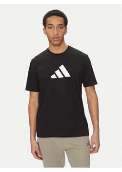 adidas T-Shirt Future Icons 3 Bar Logo JI8770 Czarny Regular Fit ze sklepu MODIVO w kategorii T-shirty męskie - zdjęcie 181090755