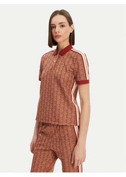 Lacoste Polo DF3364 Brązowy Slim Fit ze sklepu MODIVO w kategorii Bluzki damskie - zdjęcie 181090839