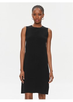 Calvin Klein Sukienka dzianinowa Extra Fine Wool Shift Dress K20K206899 Czarny Regular Fit - id: 0000303106454 - marki Calvin Klein - 181090998 Calvin Klein Sukienka dzianinowa Extra Fine Wool Shift Dress K20K206899 Czarny Regular Fit ze sklepu MODIVO w kategorii Sukienki - zdjęcie 181090998