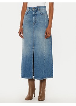 Weekend Max Mara Spódnica jeansowa Gesso 2515101061 Niebieski Regular Fit ze sklepu MODIVO w kategorii Spódnice - zdjęcie 181091018