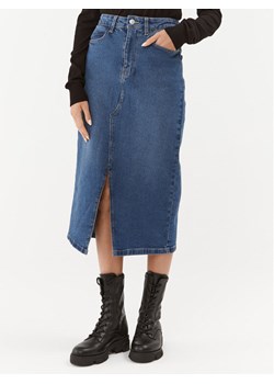 Noisy May Spódnica jeansowa Kath 27030068 Granatowy Regular Fit ze sklepu MODIVO w kategorii Spódnice - zdjęcie 181091069