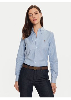 Polo Ralph Lauren Koszula 211941520001 Niebieski Slim Fit ze sklepu MODIVO w kategorii Koszule damskie - zdjęcie 181091197