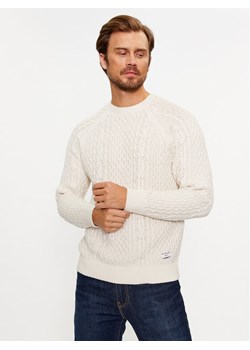 Pepe Jeans Sweter Sly PM702378 Écru Regular Fit ze sklepu MODIVO w kategorii Swetry męskie - zdjęcie 181091245
