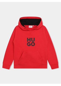 Hugo Bluza G00022 S Czerwony Regular Fit ze sklepu MODIVO w kategorii Bluzy chłopięce - zdjęcie 181091269