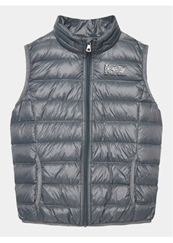 EA7 Emporio Armani Kamizelka 8NBQ02 BN29Z 1977 Szary Regular Fit ze sklepu MODIVO w kategorii Kamizelki chłopięce - zdjęcie 181091616
