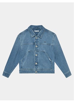 Tommy Hilfiger Kurtka jeansowa Denim Trucker Jacket KG0KG07798 Niebieski Slim Fit ze sklepu MODIVO w kategorii Kurtki chłopięce - zdjęcie 181091647