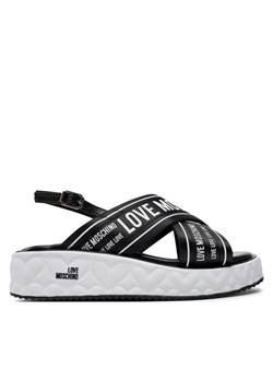 LOVE MOSCHINO Sandały JA16315I0IIX300A Czarny - id: 0000303979935 - marki Love Moschino - 181091768 LOVE MOSCHINO Sandały JA16315I0IIX300A Czarny ze sklepu MODIVO w kategorii Sandały damskie - zdjęcie 181091768