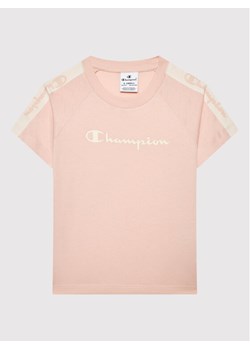 Champion T-Shirt 404473 Różowy Regular Fit ze sklepu MODIVO w kategorii Bluzki dziewczęce - zdjęcie 181091865