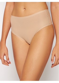 Chantelle Figi Brazylijskie z wysokim stanem Soft Stretch C10690 Beżowy ze sklepu MODIVO w kategorii Majtki damskie - zdjęcie 181092219