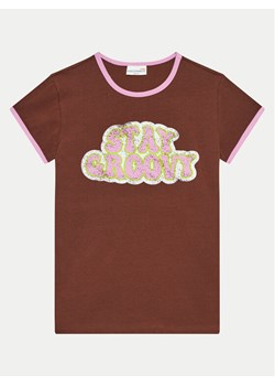 Coccodrillo T-Shirt WC4143201HGJ Brązowy Regular Fit ze sklepu MODIVO w kategorii Bluzki dziewczęce - zdjęcie 181092337