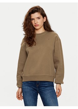 Tommy Hilfiger Bluza WW0WW41246 Khaki Relaxed Fit ze sklepu MODIVO w kategorii Bluzy damskie - zdjęcie 181092417