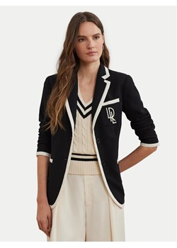 LAUREN RALPH LAUREN Marynarka 200936101002 Czarny Straight Fit ze sklepu MODIVO w kategorii Marynarki damskie - zdjęcie 181092468