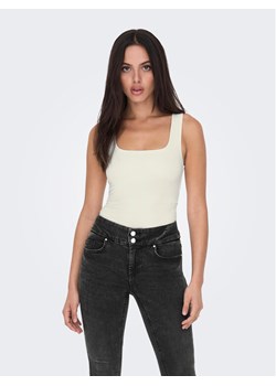 ONLY Top Lea 15278090 Biały Regular Fit ze sklepu MODIVO w kategorii Bluzki damskie - zdjęcie 181092489