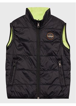 Napapijri Kamizelka Santafe NP0A4GXA S Czarny Regular Fit ze sklepu MODIVO w kategorii Kamizelki męskie - zdjęcie 181092648