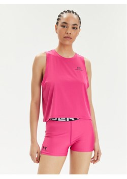 Under Armour Top Rush Energy Crop Tank 1383654-686 Różowy Loose Fit ze sklepu MODIVO w kategorii Bluzki damskie - zdjęcie 181092667