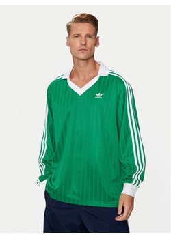 adidas Longsleeve adicolor Piqué Football IX5225 Zielony Regular Fit ze sklepu MODIVO w kategorii T-shirty męskie - zdjęcie 181092837