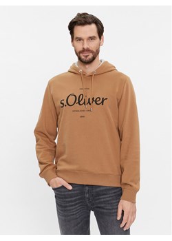 s.Oliver Bluza 2135751 Brązowy Regular Fit ze sklepu MODIVO w kategorii Bluzy męskie - zdjęcie 181092846
