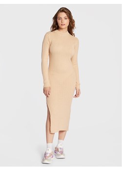 Brave Soul Sukienka dzianinowa KD-230CUBOC Beżowy Slim Fit ze sklepu MODIVO w kategorii Sukienki - zdjęcie 181092869