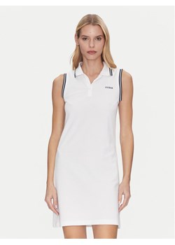 Guess Sukienka codzienna V5GK04 KCOK1 Biały Bodycon Fit ze sklepu MODIVO w kategorii Sukienki - zdjęcie 181092908