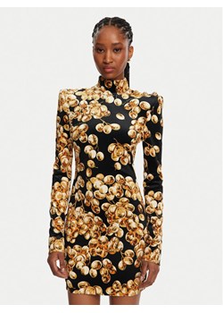 Balmain Sukienka codzienna DF0R8755JJ44 Czarny Slim Fit ze sklepu MODIVO w kategorii Sukienki - zdjęcie 181092947