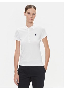 Polo Ralph Lauren Polo 211870245001 Biały Slim Fit ze sklepu MODIVO w kategorii Bluzki damskie - zdjęcie 181093018