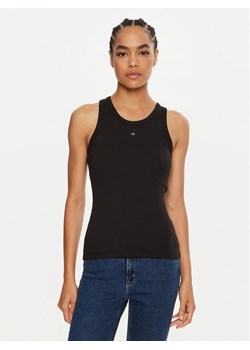 Calvin Klein Top Graphic K20K208065 Czarny Slim Fit ze sklepu MODIVO w kategorii Bluzki damskie - zdjęcie 181093156