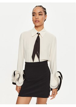 Elisabetta Franchi Koszula CA-T96-47E2 Écru Regular Fit ze sklepu MODIVO w kategorii Koszule damskie - zdjęcie 181093169