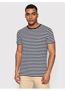 Tommy Hilfiger T-Shirt MW0MW10800 Granatowy Slim Fit ze sklepu MODIVO w kategorii T-shirty męskie - zdjęcie 181093178