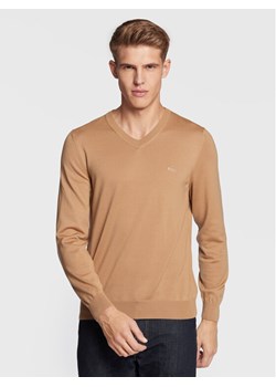Boss Sweter Baram-L 50476363 Brązowy Regular Fit ze sklepu MODIVO w kategorii Swetry męskie - zdjęcie 181093259