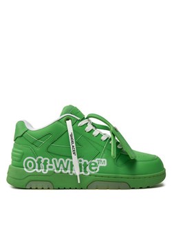 Off-White Sneakersy OMIA189S22LEA0045501 Zielony ze sklepu MODIVO w kategorii Buty sportowe męskie - zdjęcie 181093307