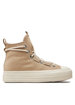 Converse Trampki Chuck Taylor All Star Lift Platform A06494C Beżowy ze sklepu MODIVO w kategorii Trampki damskie - zdjęcie 181093467