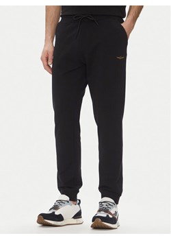 Aeronautica Militare Spodnie dresowe 251PF872F459 Czarny Regular Fit ze sklepu MODIVO w kategorii Spodnie męskie - zdjęcie 181093526