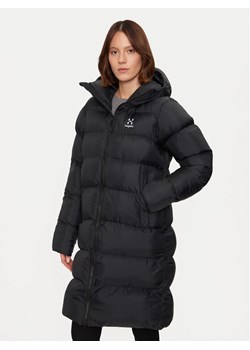 Haglöfs Kurtka zimowa Long Mimic 607706 Czarny Relaxed Fit ze sklepu MODIVO w kategorii Kurtki damskie - zdjęcie 181093656