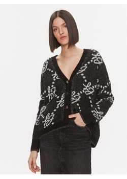 Liu Jo Kardigan MF3226 26054 Czarny Regular Fit ze sklepu MODIVO w kategorii Swetry damskie - zdjęcie 181093786