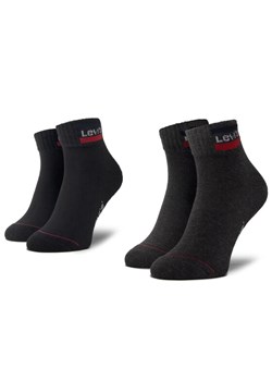 Levi's® Zestaw 2 par niskich skarpet unisex 37157-0148 Czarny ze sklepu MODIVO w kategorii Skarpetki męskie - zdjęcie 181093796