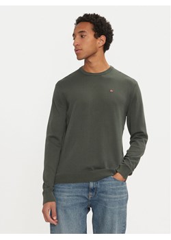 Napapijri Sweter Droz NP0A4I2G Zielony Regular Fit ze sklepu MODIVO w kategorii Swetry męskie - zdjęcie 181093805