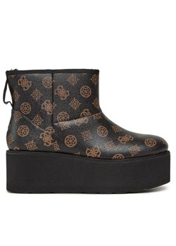 Guess Botki Jillan FL8JAL FAL10 Brązowy ze sklepu MODIVO w kategorii Botki - zdjęcie 181093957