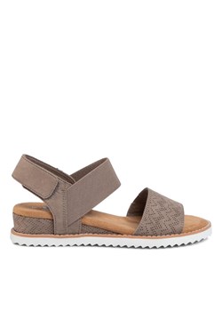 Skechers Sandały BOBS Desert Kiss 31440/TPE Brązowy ze sklepu MODIVO w kategorii Sandały damskie - zdjęcie 181093988