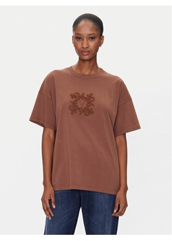 ViCOLO T-Shirt RD0119 Brązowy Regular Fit ze sklepu MODIVO w kategorii Bluzki damskie - zdjęcie 181094035