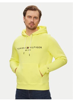 Tommy Hilfiger Bluza Logo MW0MW11599 Żółty Regular Fit ze sklepu MODIVO w kategorii Bluzy męskie - zdjęcie 181094125