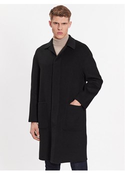 Calvin Klein Płaszcz wełniany K10K111601 Czarny Regular Fit ze sklepu MODIVO w kategorii Płaszcze męskie - zdjęcie 181094229