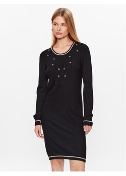 Liu Jo Sport Sukienka dzianinowa TF3128 MS49I Czarny Regular Fit ze sklepu MODIVO w kategorii Sukienki - zdjęcie 181094287