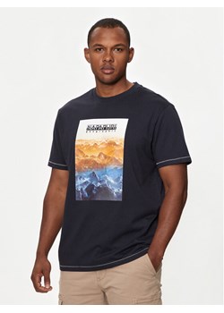 Napapijri T-Shirt S-Rollin NP0A4I3D Granatowy Regular Fit ze sklepu MODIVO w kategorii T-shirty męskie - zdjęcie 181094326