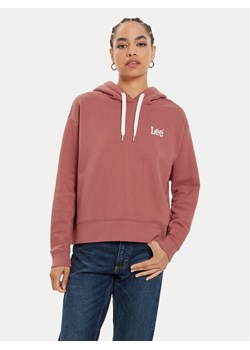 Lee Bluza Essential 112355152 Różowy Relaxed Fit ze sklepu MODIVO w kategorii Bluzy damskie - zdjęcie 181094395